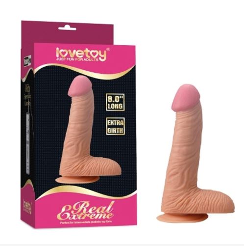 Realni Vibrator sa testisima u boji kože BW 8103ZR 